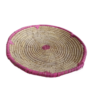 Handwoven Cane Basket Tray