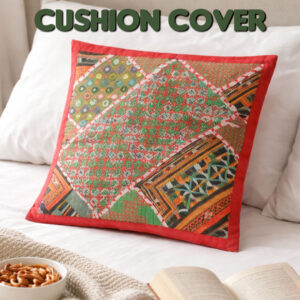 Handmade Patch Work Cushion Cover Size:38.5cmx38cm