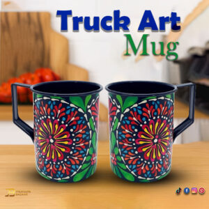 Truck Art Mug Size : L-11cm x W-7cmx H-9.5cm