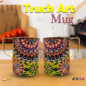 Truck Art Mug Size : L-11cm x W-7cmx H-9.5cm