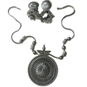 Handcrafted Style Silver Pendant