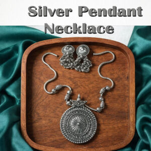 Handcrafted Style Silver Pendant