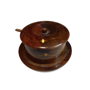 Handcrafted Wooden Sugar Pot