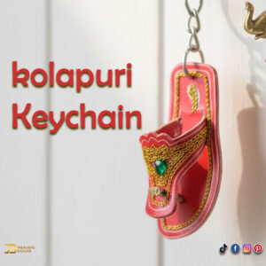 Handmade kolapuri chappal keychain