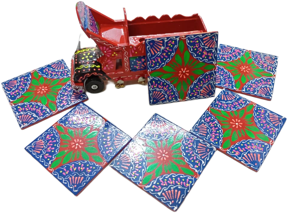 Handcrafted Decorative Coaster Truck - Image 2