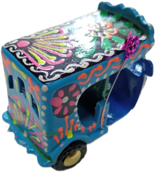 Mini Multi Color Truck Art Rickshaw - Image 3