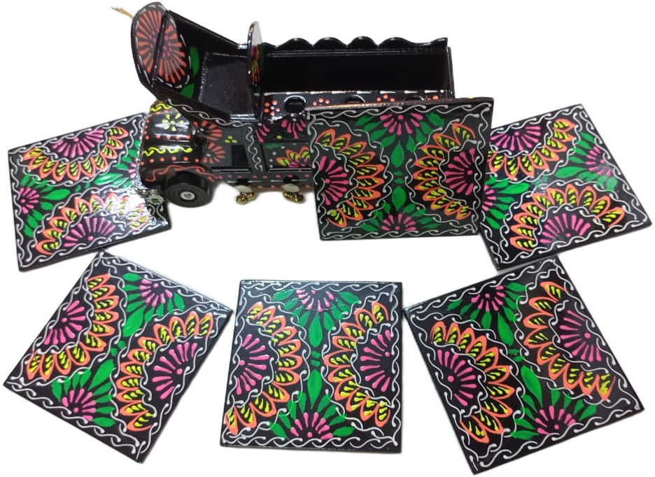 Handcrafted Decorative Coaster Truck - Image 2