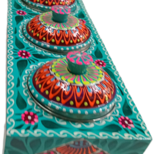 Chamakpatti 3-Section Masala Box Tray