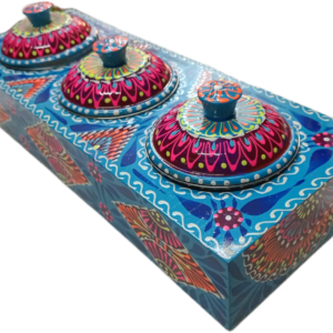 Chamakpatti 3-Section Masala Box Tray