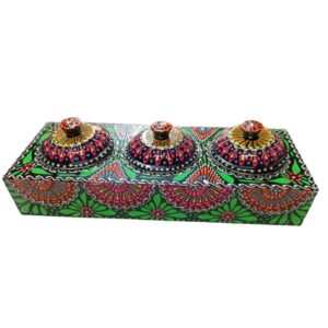 Chamakpatti 3-Section Masala Box Tray