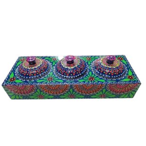 Chamakpatti 3-Section Masala Box Tray