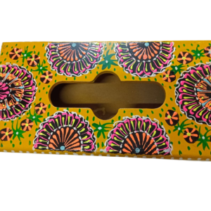 Handcrafted Floral Wooden Tissue Box