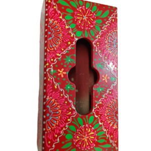 Handcrafted Floral Wooden Tissue Box