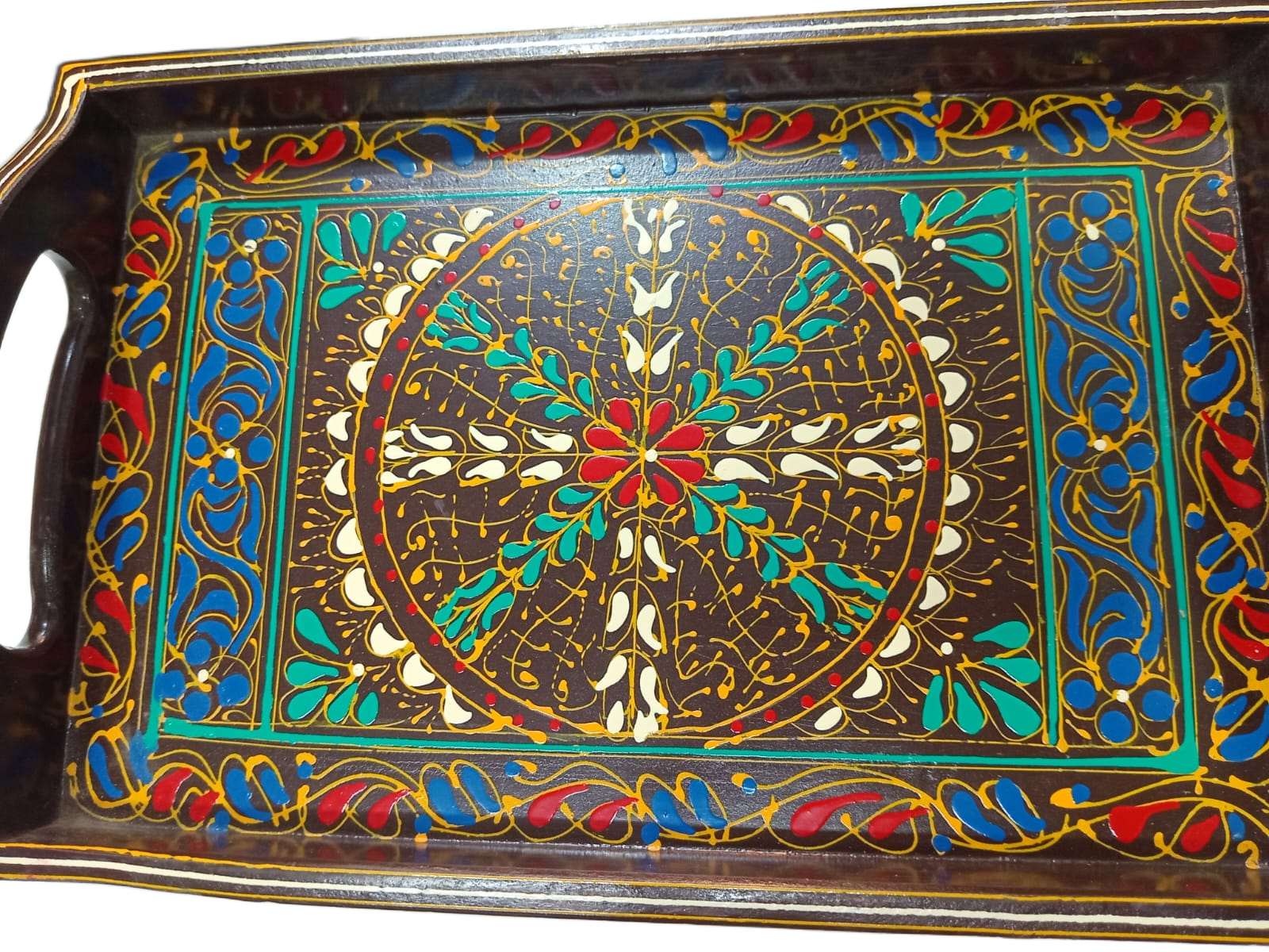 Swati Traditional Handcrafted Tray (35x20) - Image 4