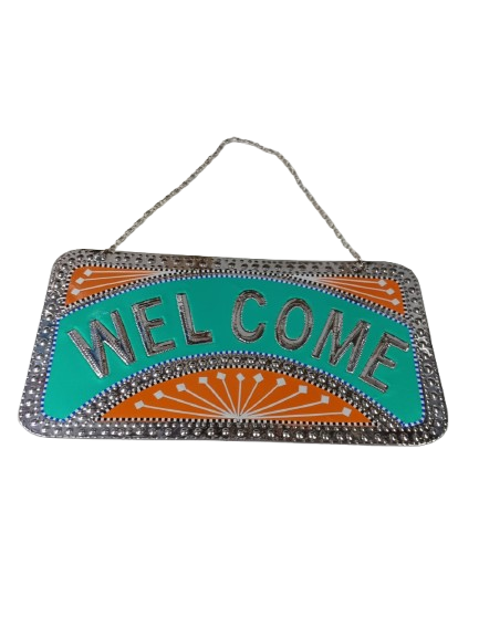 Handcrafted Chamakpatti Welcome Plate - Image 2