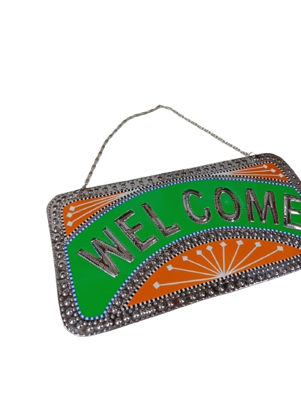 Handcrafted Chamakpatti Welcome Plate - Image 4