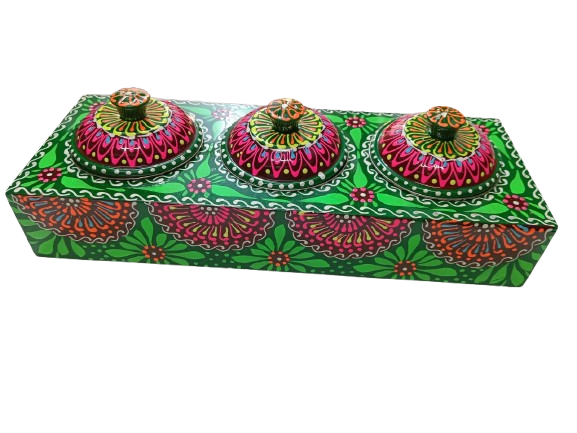 Chamakpatti 3-Section Masala Box Tray - Image 7