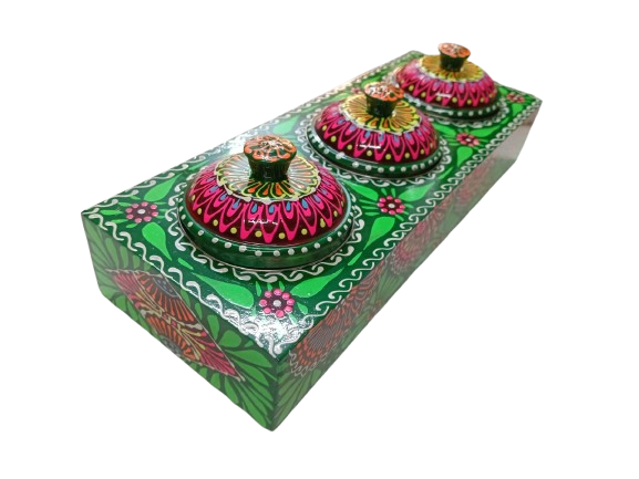 Chamakpatti 3-Section Masala Box Tray - Image 4