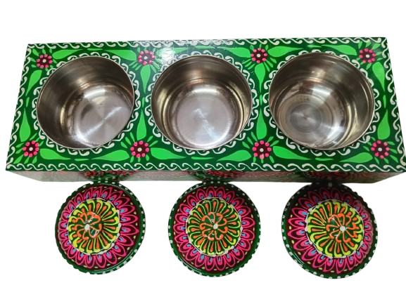 Chamakpatti 3-Section Masala Box Tray - Image 3