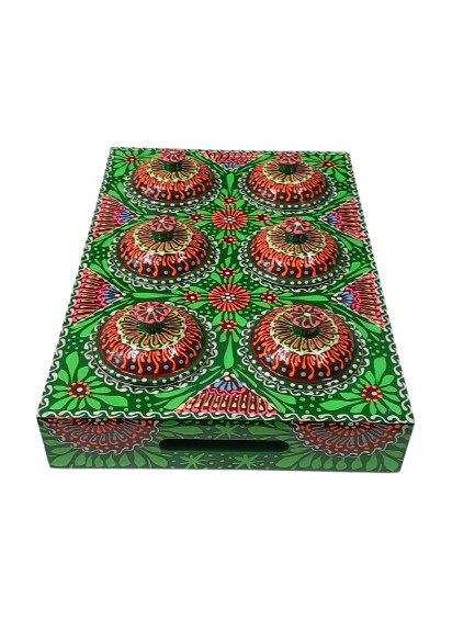 Chamakpatti Masala Box Tray with Steel Bowls - Image 3