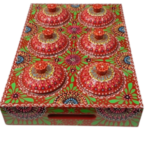 Chamakpatti Masala Box Tray with Steel Bowls