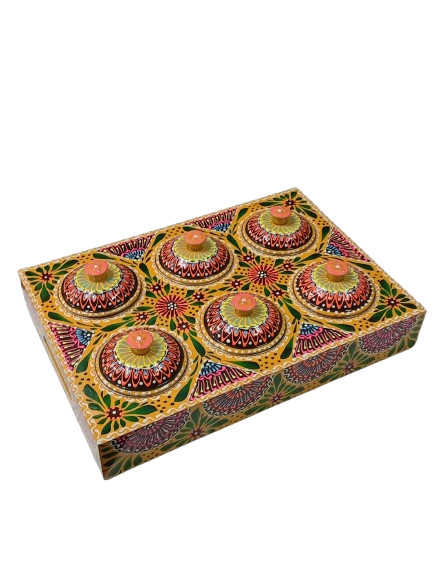Chamakpatti Masala Box Tray with Steel Bowls - Image 8
