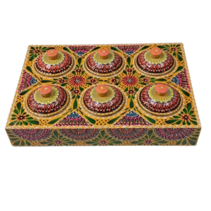 Chamakpatti Masala Box Tray with Steel Bowls