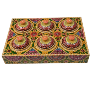 Chamakpatti Masala Box Tray with Steel Bowls