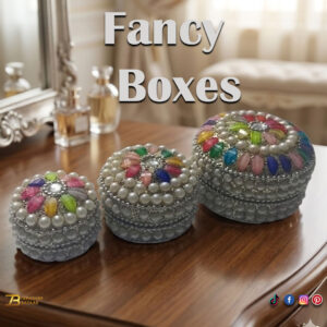Handcrafted Decorative Bajri Box  Set of 3