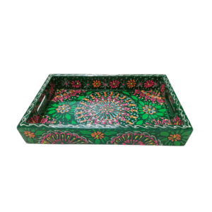 Hand-Painted Truck Art Wooden Serving Tray (23×23)