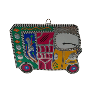 Vibrant Rickshaw Wall Decor (18×13)