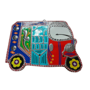 Vibrant Rickshaw Wall Decor (18×13)