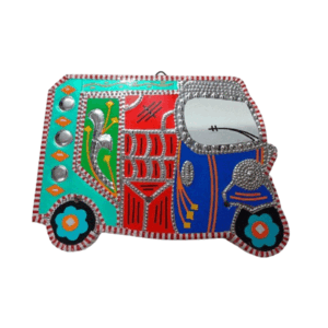 Vibrant Rickshaw Wall Decor (18×13)