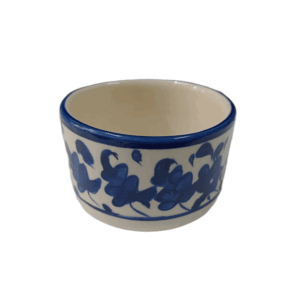 Blue Pottery Butter Cup (8×4)