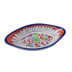 Handcrafted Blue Pottery Deep Bowl (23.5×12)