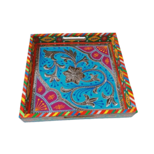 Chamakpatti Handmade Square Tray (30x30cm)