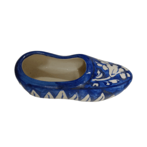 Blue Pottery Shoe Decor