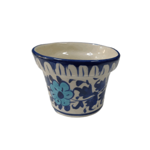 Blue Pottery Butter Cup