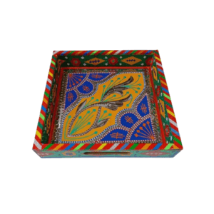 Chamakpatti Handmade Square Tray (23x23cm)