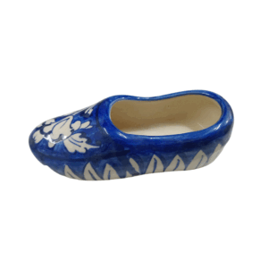 Blue Pottery Shoe Decor
