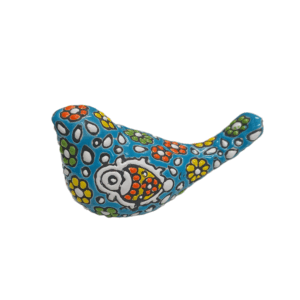 Persian Floral Turquoise Bird Figurine