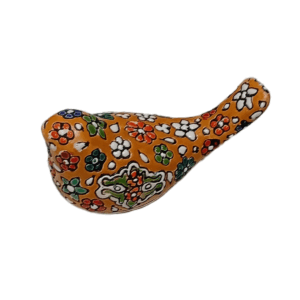 Persian Floral Turquoise Bird Figurine