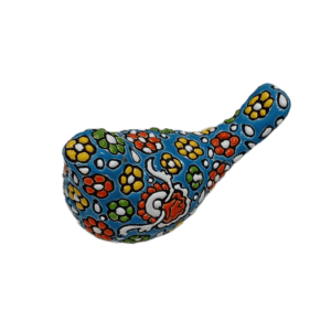 Persian Floral Turquoise Bird Figurine