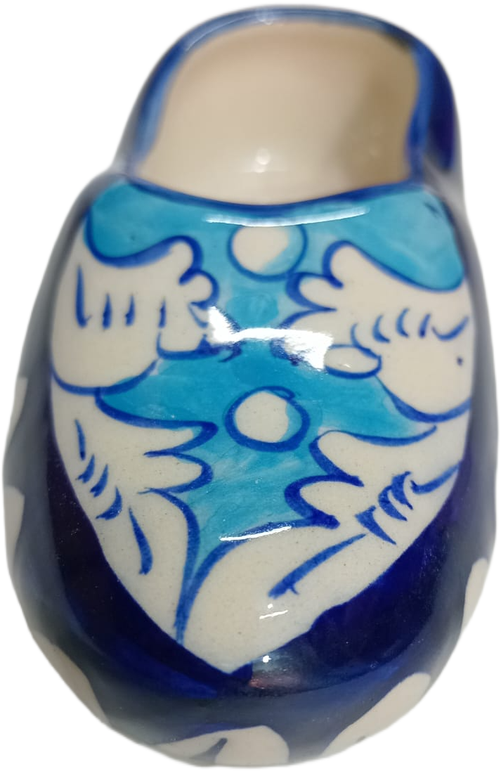 Blue Pottery Shoe Decor - Image 4