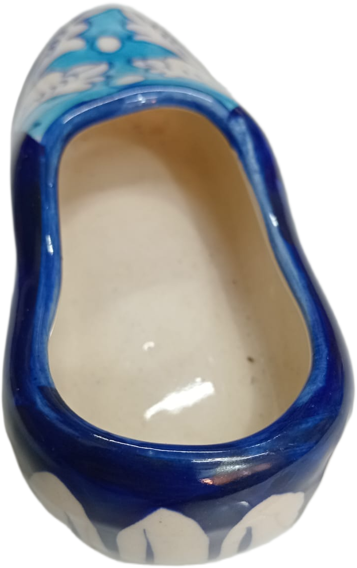 Blue Pottery Shoe Decor - Image 3