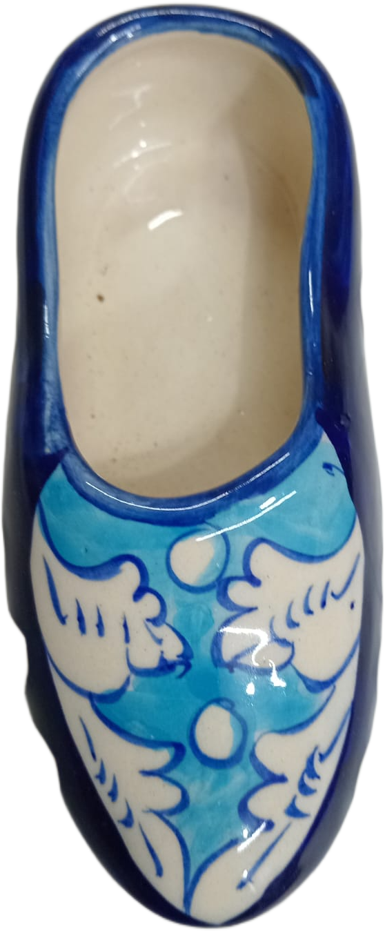 Blue Pottery Shoe Decor - Image 2