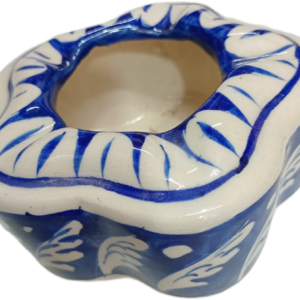 Blue Pottery Handcrafted Ashtray (11×4.5)