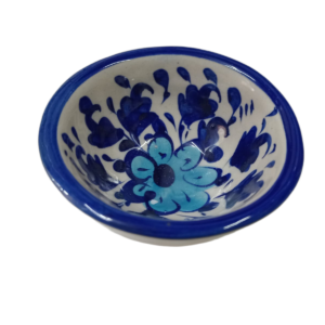 Handcrafted Blue Pottery Bowl (8×4)