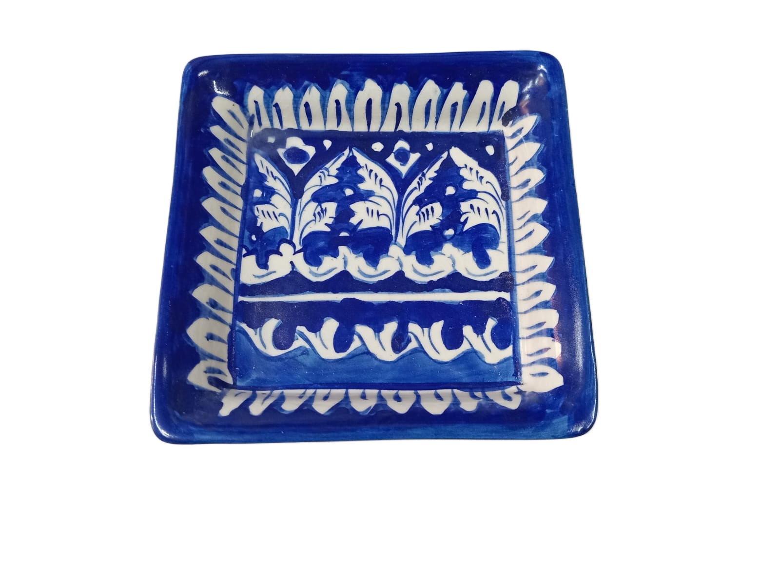 Handcrafted Pottery Salad Tray (15x15) - Image 4