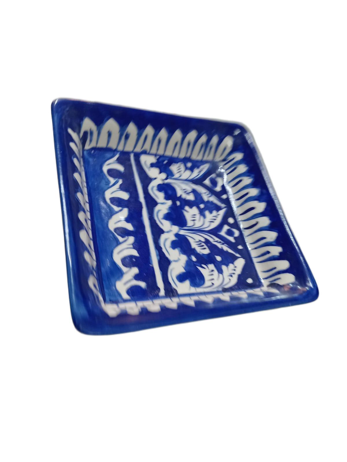 Handcrafted Pottery Salad Tray (15x15) - Image 2